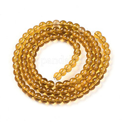 Fili di perline do vetro trasparente&nbsp;LS-GLAA-T032-T4mm-23