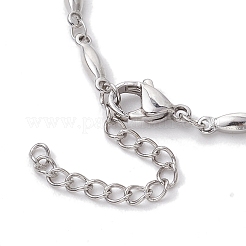 Anlaufgeschützte Gliederkette aus Edelstahl 304 zur Herstellung von Armbändern&nbsp;AJEW-JB01245-02