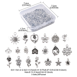 3 ensemble de pendentifs en alliage de style tibétain&nbsp;FIND-FS0003-93AS