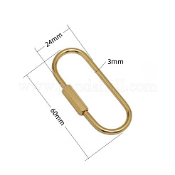 Messingschraube Karabiner Schloss Charms&nbsp;KK-ZX025-61C