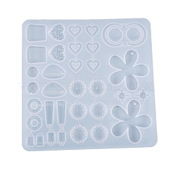 Accessoires de boucle d'oreille bricolage moules en silicone&nbsp;DIY-K017-06