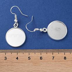 Ganchos para pendientes de hierro chapado en estante&nbsp;EJEW-D091-01D-S