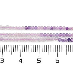 Natürlichen Fluorit Perlen Stränge&nbsp;G-F789-01-2mm
