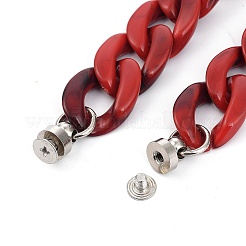 Acryl Bordsteinkette für DIY Schlüsselanhänger&nbsp;HJEW-JM00399-M