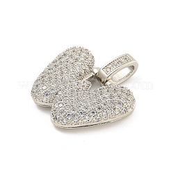 Pendentifs en laiton zircon cubique transparent&nbsp;KK-B099-01P-W