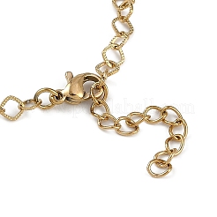 Bracciali con catene a maglie in acciaio inossidabile 304 per donna&nbsp;BJEW-G725-09G