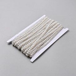 10 Yards Netzband mit Plastikperle&nbsp;OCOR-WH0086-85
