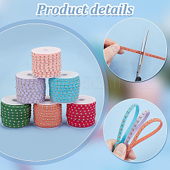 6 rouleau de cordon en faux suède 6 couleurs&nbsp;LW-PH0002-28