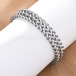 Bracelets en acier inoxydable 304 pour femmes et hommes&nbsp;BJEW-R018-12P