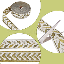 Polyesterband mit Blattmuster&nbsp;OCOR-WH0078-387A