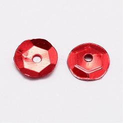 Abalorios de plástico paillette&nbsp;PVC-A001-6mm-07