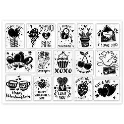 Timbri trasparenti in plastica pvc personalizzati&nbsp;DIY-WH0448-0381