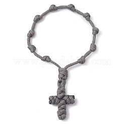 Kordelarmbänder aus Polyester und Elasthan&nbsp;BJEW-JB11398