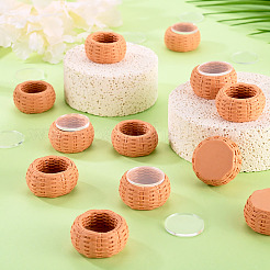 12 cesta de resina en miniatura&nbsp;DIY-TA0016-07