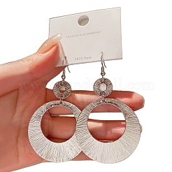Boucles d'oreilles pendantes en alliage de zinc et laiton pour femmes&nbsp;WG06C10-02