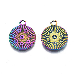 Pendentifs en acier inoxydable 304 plaqués or avec strass&nbsp;STAS-S119-130