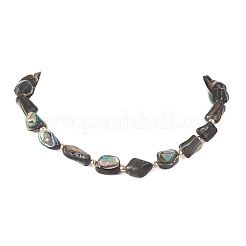 Perlenketten aus natürlichen Abalone-/Paua-Muschel-Nuggets&nbsp;NJEW-JN05972
