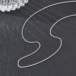 10 unidad de collar de cadena tipo caja de acero inoxidable 304 de 1 mm&nbsp;NJEW-G203-07P