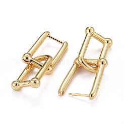 Ottone orecchini a cerchio Huggie&nbsp;KK-H741-06G