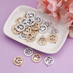 2 Sets 2 Farben Zinklegierung Schmuck Anhänger Zubehör&nbsp;FIND-FW0001-06