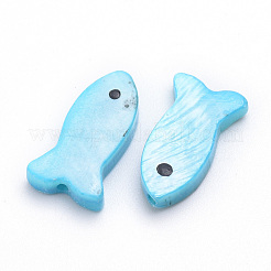Cuentas de concha naturales de agua dulce&nbsp;SHEL-Q008-86