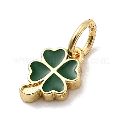Pendentifs d'émail en laiton &nbsp;KK-P338-25G-05
