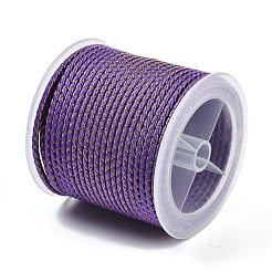 Cordon tressé en polyester de 11 m avec âme en coton et fil métallique&nbsp;OCOR-Z006-01-02