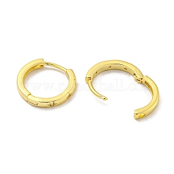 Orecchini a cerchio in ottone con pavé di zirconi chiari&nbsp;EJEW-L211-001G
