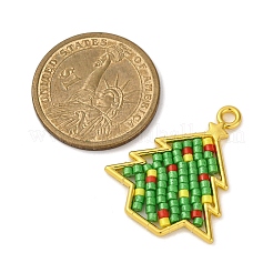 Anhänger aus Glasperlen mit Weihnachtsmotiv&nbsp;PALLOY-MZ00809-02