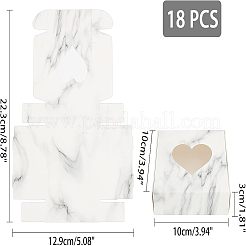 Marmor Muster Papier Pappe Schmuckschatullen&nbsp;CON-FH0001-27