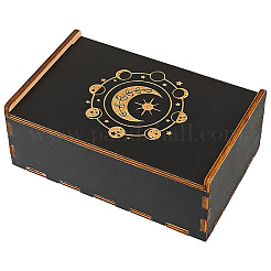 Rechteckige gravierte Tarot-Aufbewahrungsboxen aus Sperrholz mit Schiebedeckel&nbsp;CON-WH20008-10A