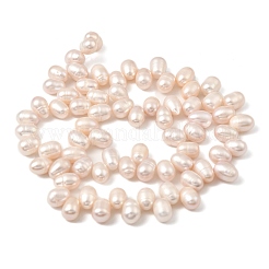 Fili di perle di perle d'acqua dolce coltivate naturali&nbsp;PEAR-I007-04E-03C