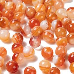 100pcs 8mm natürliche runde Karneolperlen&nbsp;DIY-LS0002-39