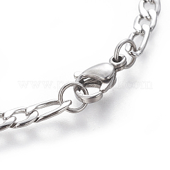 Anlaufgeschützte Figaro-Kettenarmbänder aus Edelstahl 304&nbsp;BJEW-E369-07P