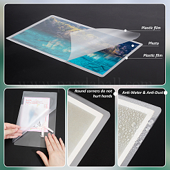 100 pz. fogli di pellicola per laminazione in plastica per proteggere le foto&nbsp;AJEW-WH0606-55B