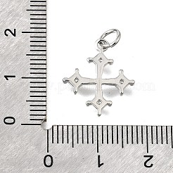 Pendentifs avec zircon cubiques à micro-pavés en laiton&nbsp;KK-V007-16P