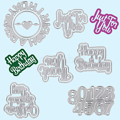 2 plantillas de troqueles de corte de palabras de estilos&nbsp;DIY-CP0011-96
