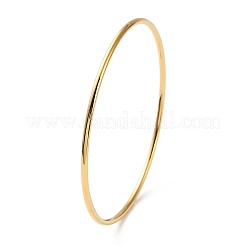 Bracelet simple et uni en acier inoxydable 304 avec placage ionique (IP) pour femme&nbsp;BJEW-F461-01A-G