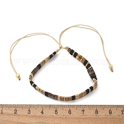 Vintage-Armbänder im Ethno-Stil mit verstellbarem Schiebeverschluss aus handgefertigten Glasperlen (Tila) für Damen&nbsp;ZN9527-12