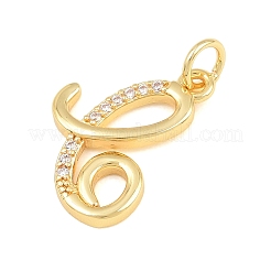 Pendentifs en laiton zircon cubique transparent&nbsp;CU-CBA7939-01C-G