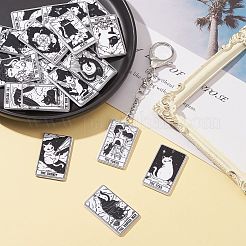 22 Stück bedruckte Acrylanhänger im Tarot-Stil mit 22 Stilen&nbsp;MACR-SZ0001-81
