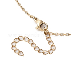 Colliers avec pendentif en verre en forme d'arbre de Noël&nbsp;NJEW-JN05078