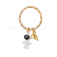 Porte-clés pendentif astronaute en alliage de peinture cuite&nbsp;KEYC-JKC00451