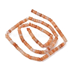Fili di perline heishi di avventurina rossa naturale&nbsp;LS-G-A299-A02-01