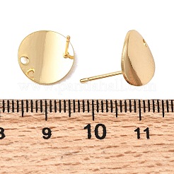 Messing Ohrstecker Zubehör&nbsp;KK-P340-18G