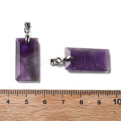 Natürliche Amethyst facettierte Anhänger&nbsp;G-U031-04P-05