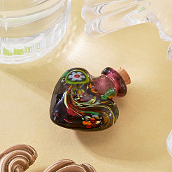 Pendentifs de bouteille de parfum vernissés manuels&nbsp;LAMP-TADJ0001-06A