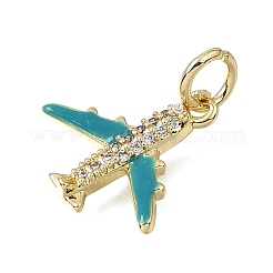 Messing micro pave klar zirkonia charme&nbsp;CU-CBAEEA8-36C-G