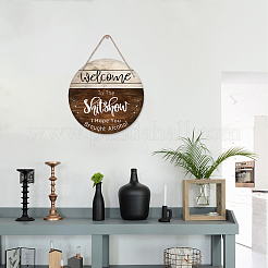 Hängeplatte aus Holz&nbsp;HJEW-WH0027-002