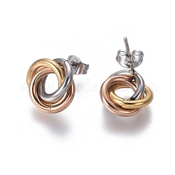 Ohrstecker aus 304 Edelstahl&nbsp;EJEW-L241-02C
